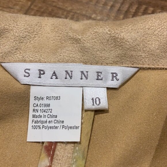 SPANNER soft suede blazer with beaded details - Picture 10 of 10